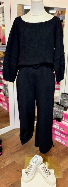 Tribal 2Way Black Pant