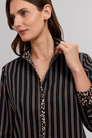 Foxcroft Charlie Black Almond Blouse