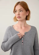 FDJ Rib Sleeve Top Storm
