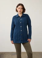 FDJ Long Jacket Dark Wash