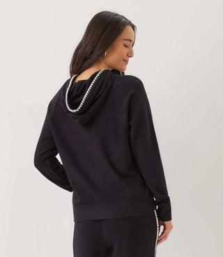 Karen Kane Edge Stitch Top Black