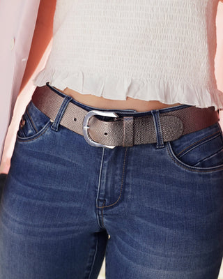 AH Dana Metallic Iguana Belt