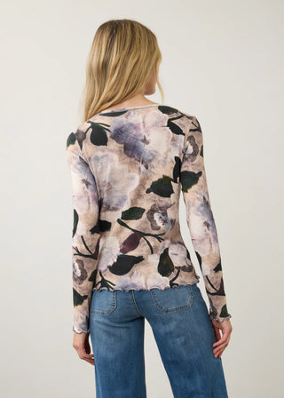 FDJ Long Sleeve VNeck Winter Taupe