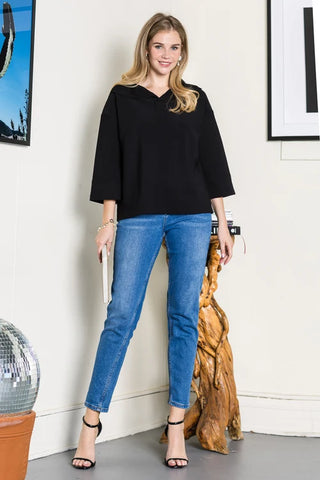 Joh Kourtney Top Black
