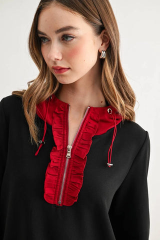 Joh Kaylee Top Black Red