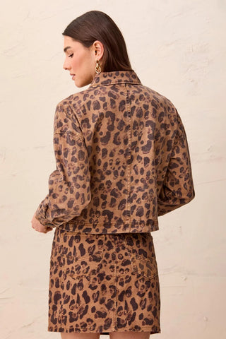 Tribal Crop Jacket Leopard