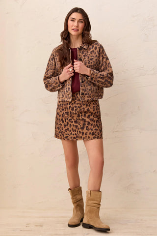 Tribal Crop Jacket Leopard