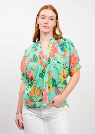 Ivy Jane Dolman Sleeve Aqua