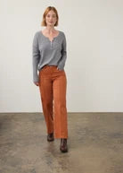 FDJ Rib Sleeve Top Storm