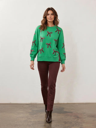 Christmas Bows green Sweatshirt