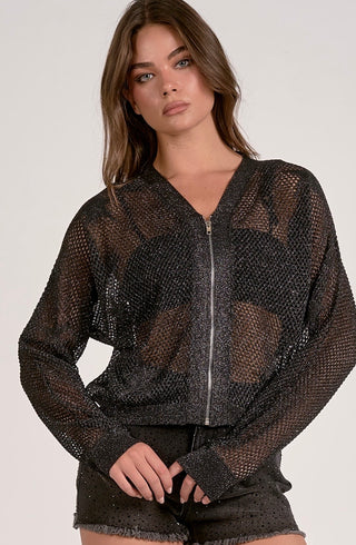 Elan star embellished knit cardigan