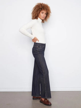Charlie B Straight Leg Pant Deep Blue