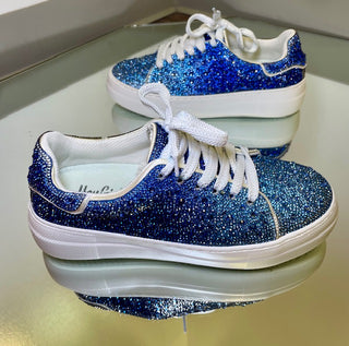 Corkys Blue Ombre Bedazzle Sneakers