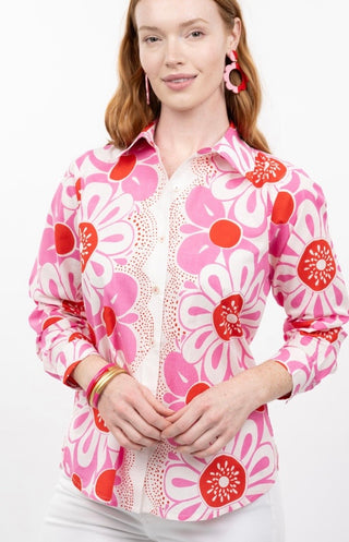 Ivy Jane Pink Pop Flower Top