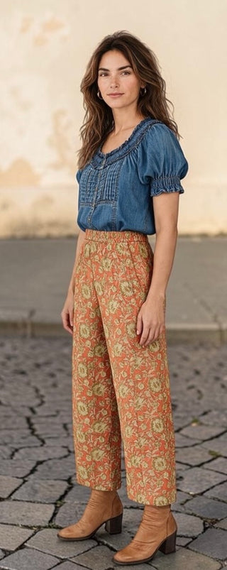 Ivy Jane orange Barrel Pant