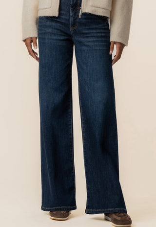 KUT Maya Angelically denim High Rise wide legs