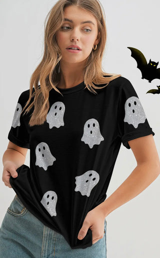 Glitter ghost t shirt