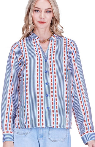 Joyjoy Colonial Striped blouse