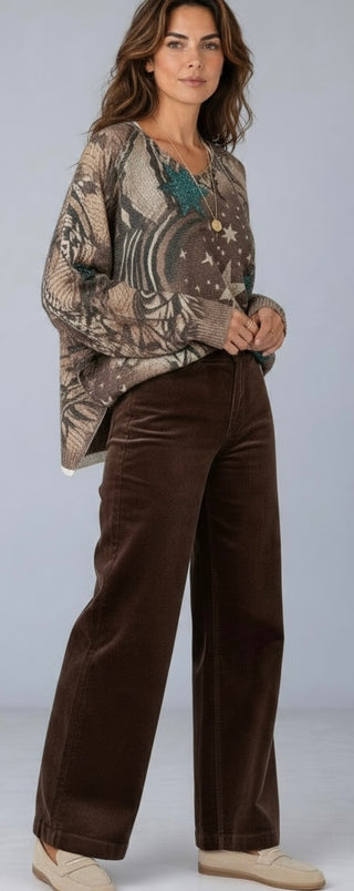 Star Beige Gold One Size Pullover