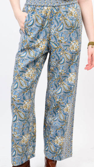 Sister Mary grey block Pull on ankle pant