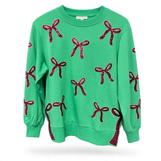 Christmas Bows green Sweatshirt