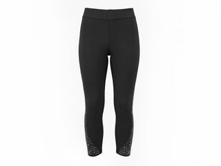 LuLu B Sparkle Leg Black