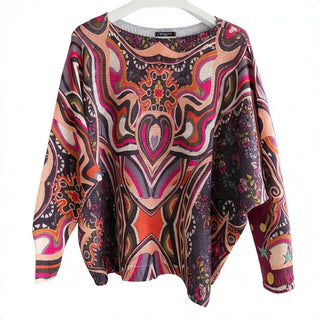 Boho Swirl Chocolate One Size Top