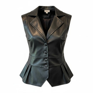 Elan Faux Leather Black