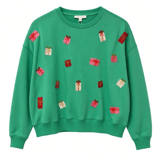 Christmas Presents Green sweatshirt