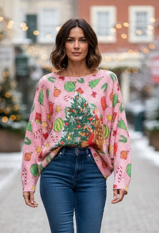 Ornament Pink Mesh Top