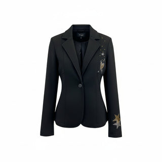 Dolcezza Knit Black Embellished jacket