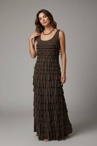 Isle Apparel Chocolate Merit Mesh Maxi