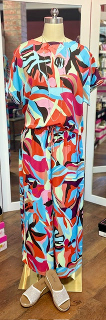 Renuar Blouse Orange Combo