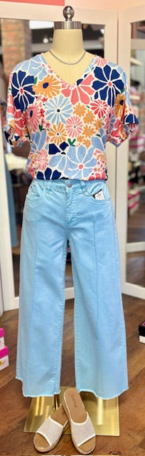 FDJ Olivia Wide Ankle Pacific Blue