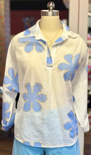 Flower power summer top.