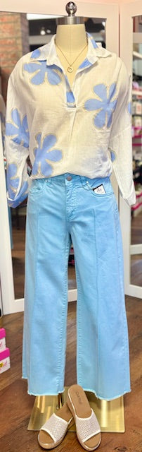 FDJ Olivia Wide Ankle Pacific Blue