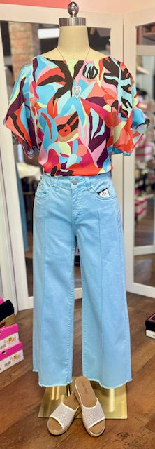 FDJ Olivia Wide Ankle Pacific Blue