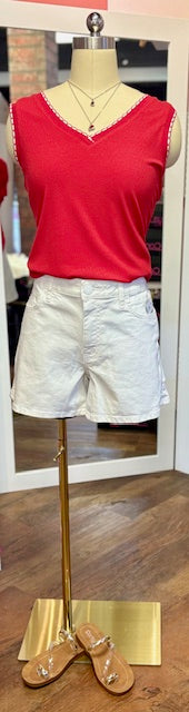 Kut white Jane short