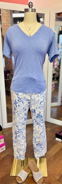 Charlie B Crinkle Jogger Coastal