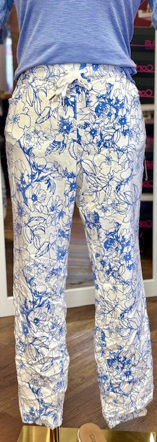 Charlie B Crinkle Jogger Coastal