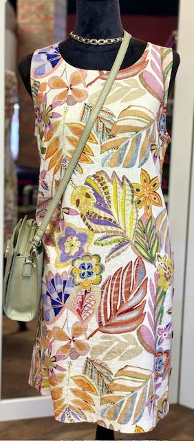 Charlie B Print Sleeveless Dress Maui