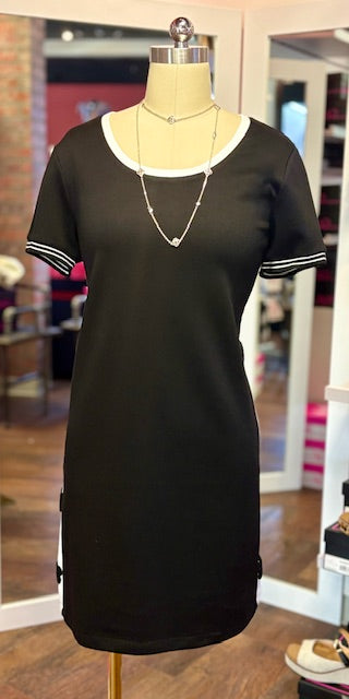 Orly Black Cream Dress