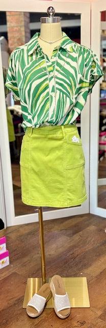 Tribal Skort Mint Leaf