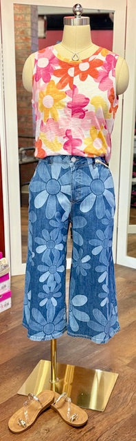 Charlie B Crop Palazzo Floral