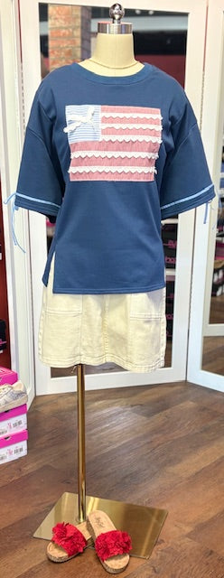 CharlieB fog Twill Skort