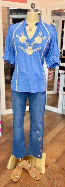 Sister Mary Blue Dana Top