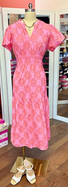 Uncle Frank Daisy Maxi Pink dress