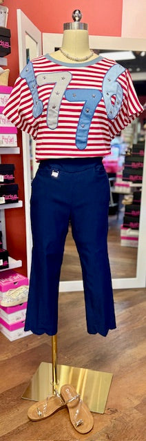 LuLuB Navy Capri