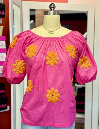Ivy Jane Daisy Top Pink