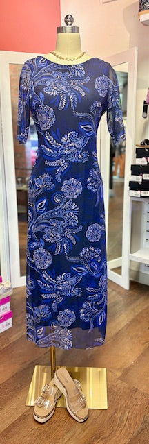 Johnny Was Astrid Mesh Midi Dress
